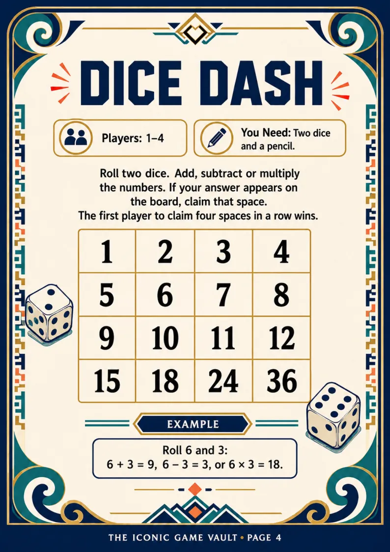 The Iconic Game Vault — 40 Printable Games — preview of page 4