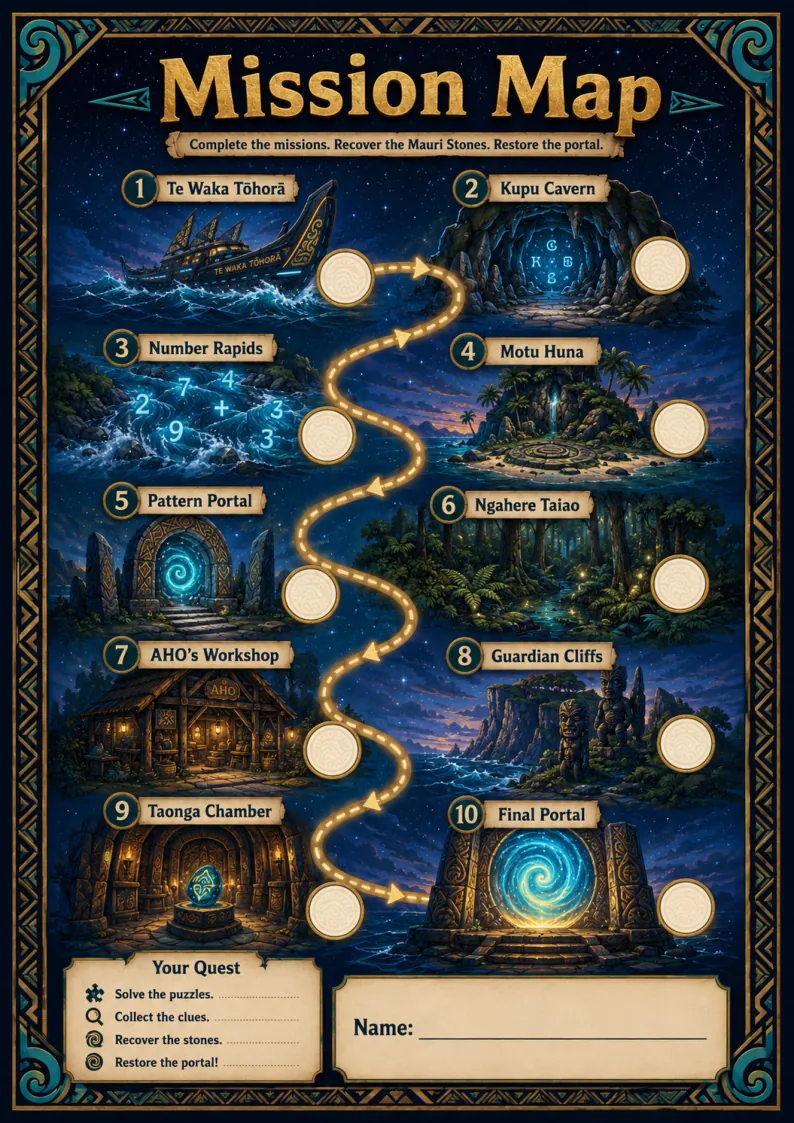 Mīharo Mini Missions: The Missing Mauri Stones — preview of page 4