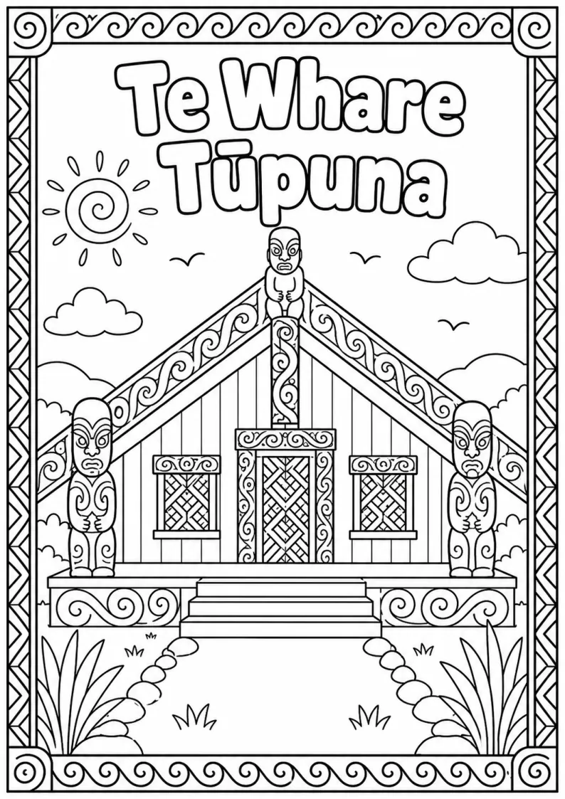 Ngā Tae o Aotearoa Colouring Pack — preview of page 4