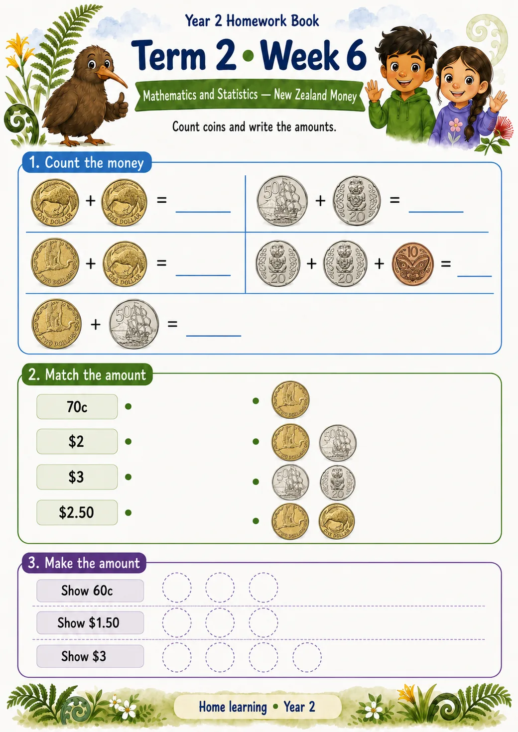 Year 2 Homework Book — preview of page 3