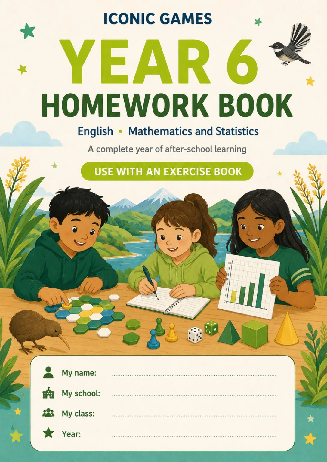Iconic Games Year 6 Homework Book cover