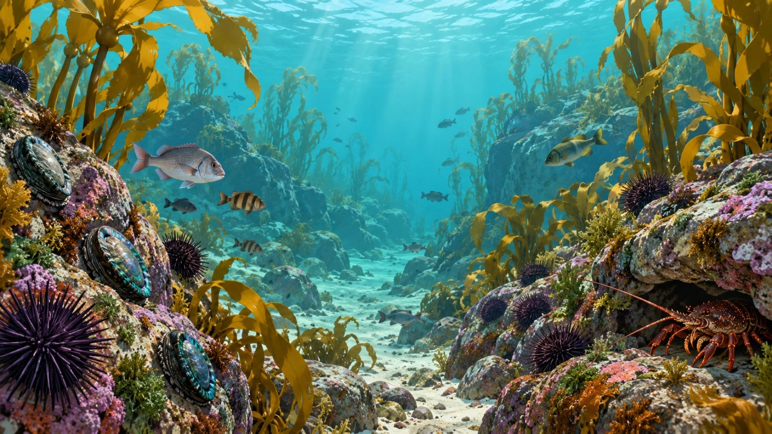 Cleaner Aotearoa rocky reef beginning to recover