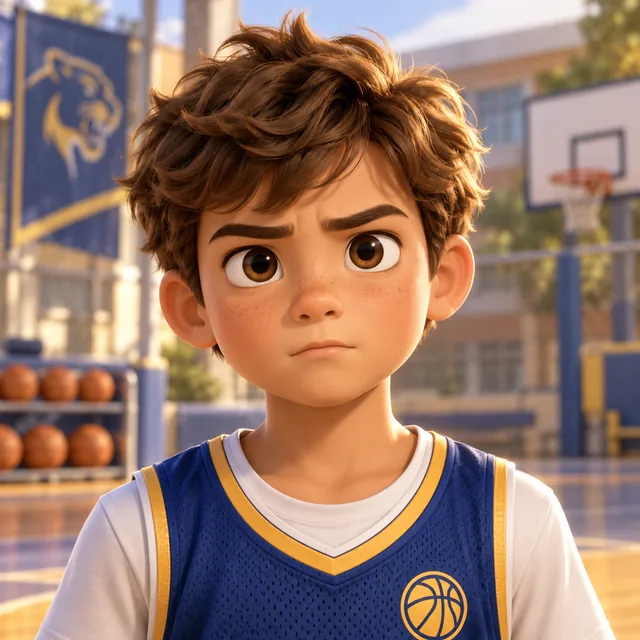 Year 4 basketball student.