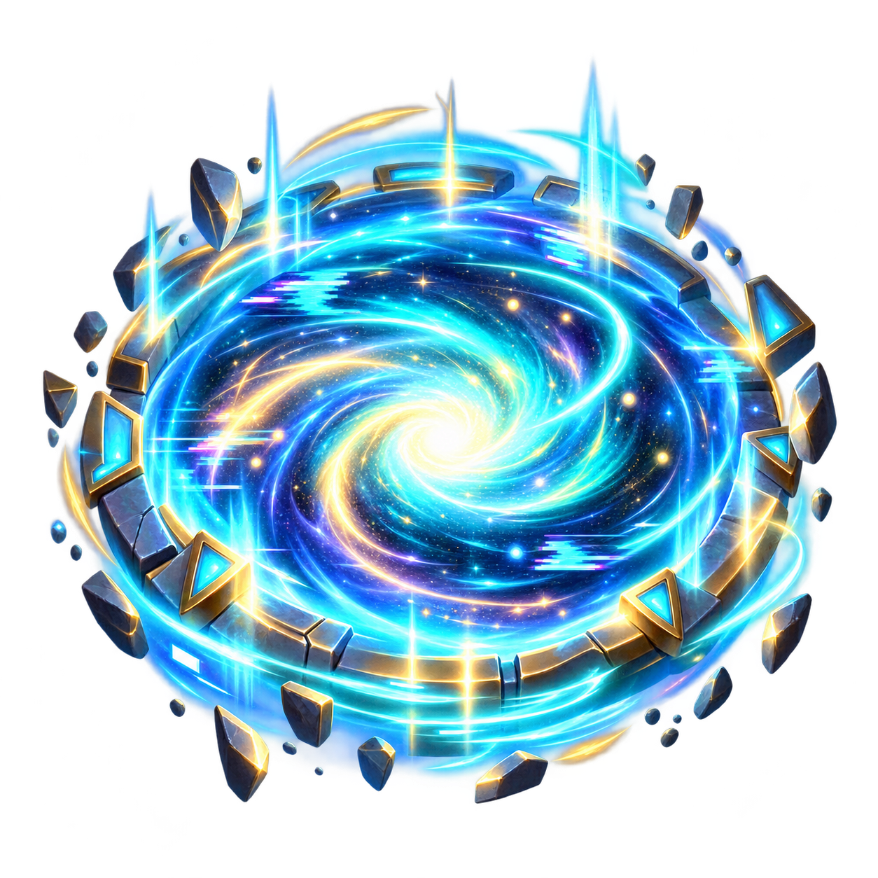 Glowing portal door